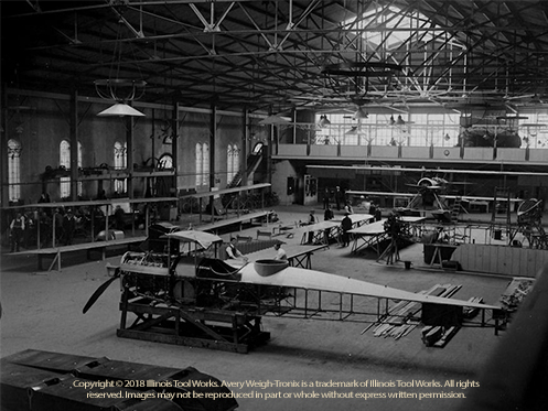 Aircraft being built during World War 2.